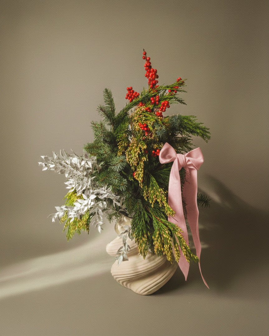 UN NOËL ROSE POUDRé